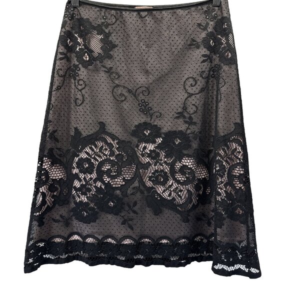 HeartSoul Women's Mini Skirt Size M Whimsigoth Fairy Lace Black Pink Pull On - Picture 1 of 6